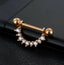 316L Surgical Steel Crystal Body Piercing Shield