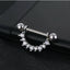 316L Surgical Steel Crystal Body Piercing Shield