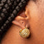 Golden Woven Hoop Earrings – 18K Handwoven Basket Earrings