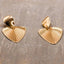 Long Textured Dangly Earrings – 14K Gold Plated, Oversized Statement.