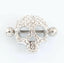 Crystal Nipple Shield – 316L Steel & Rose Gold with CZ Stones, 14G.