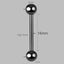14G G23 Titanium Tongue Barbell – Hypoallergenic & Implant-Grade.