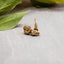 Gold Hollow Knot Earrings – 18K Plated, Hypoallergenic & Minimalist.