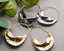 Hammered Gold Basket Earrings – 14K Plated, Textured & Lightweight.