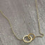 Minimalist Circle & Bar Necklace –18K Gold PVD | Lightweight & Durable.
