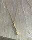 Minimalist Circle & Bar Necklace –18K Gold PVD | Lightweight & Durable.