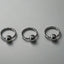Nose Ring Silver~ Captive Bead Ring~ Ball Closure Ring.