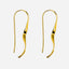 Gold Wave Spiral Earrings – 14K Gold Over Sterling Silver