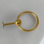 Flatback Barbell Cartilage Earring – 16G Internally Threaded Hoop.