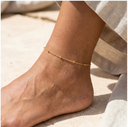 Gold Beaded Ankle Bracelet – Trendy, Hypoallergenic & Adjustable