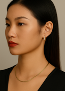 Snake Bone Chain Necklace– Gold Plated Necklace