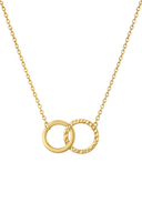 Minimalist Circle & Bar Necklace –18K Gold PVD | Lightweight & Durable.