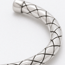 Rustic Adjustable Sterling Silver Bangle – Handmade Bangle