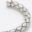Rustic Adjustable Sterling Silver Bangle – Boho Hand-Carved Bracelet