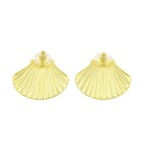 Golden Seashell Stud Earrings.