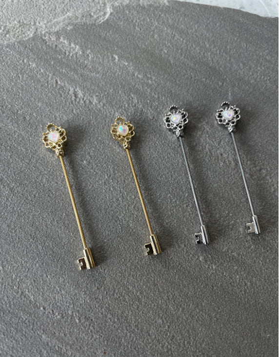 Industrial Piercing Victorian Key- Scaffold Piercing Skeleton Key