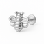 Bee Cartilage Piercing Studs – Push Pin Stud in Gold or Silver
