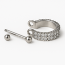 16g CZ Titanium Conch Hoop Earring – Hypoallergenic Metals