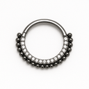Titanium Ball CZ Clicker Hoop – Hypoallergenic & Waterproof 