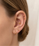 6-Ball Cluster Flat Back Earrings 16G – Internally Threaded 316L Stainless Steel Stud