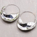 Hammered Gold Basket Earrings – 14K Plated, Textured & Lightweight.