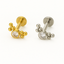 16g Titanium Labret | Fancy Crystal Earring | Ella and Faith London
