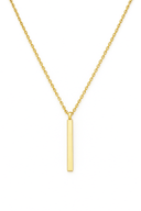 Minimalist Circle & Bar Necklace –18K Gold PVD | Lightweight & Durable.