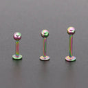 Titanium Flat Back Piercing Earring – Internally Threaded & Waterproof.