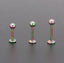 Titanium flat-back earrings – internally threaded hypoallergenic studs by Ella and Faith London.