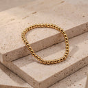 Gold Beaded Bracelet - Stainless Steel