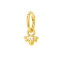 Mini Clicker Hoop Earrings – 16G Gold & Rhodium CZ Piercing Hoops.