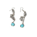 Turquoise Threader Earrings – Minimalist Gold & Silver Jewellery.