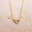 Open Heart Necklace – Sterling Silver | Gold or Rhodium-Plated with a gold chain and heart pendant