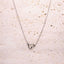 Open Heart Necklace – Sterling Silver | Gold or Rhodium-Plated, featuring a delicate heart pendant.