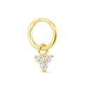 Mini Clicker Hoop Earrings – 16G Gold & Rhodium CZ Piercing Hoops.