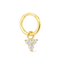 Mini Clicker Hoop Earrings – 16G Gold & Rhodium CZ Piercing Hoops