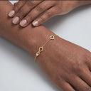 Infinity Heart Moissanite Bracelet | 925 Sterling Silver