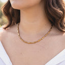 Sculpted Link Necklace – PVD Gold-Plated | Stainless Steel