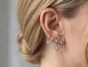 Mini Clicker Hoop Earrings 16G – Gold CZ Rook Cartilage & Tragus Piercing