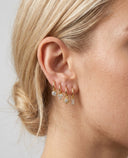 Mini Clicker Hoop Earrings 16G – Gold CZ Rook Cartilage & Tragus Piercing.