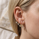 Mini Clicker Hoop Earrings 16G – Gold CZ Rook Cartilage & Tragus Piercing