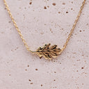 Gold Leaf Necklace - Nature Inspired Necklace