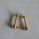 16G Titanium CZ Ball Studs | Internally Threaded Flat Back