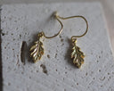 Oak Leaf Drop Earrings – 925 Sterling Silver