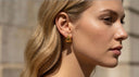 Gold Triangle Stud Earrings – 18K Gold-Plated | 18.6mm | Stainless Steel