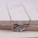 Sculpted Oak Leaf Necklace