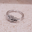 Oak Leaf Open Band Ring 