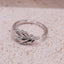 Oak Leaf Open Band Ring – Sterling Silver