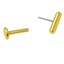 Press Fit Flat Back Stud – Gold Plated Cartilage Earring (Single)