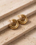 Joy Half Hoop Chunky Earrings